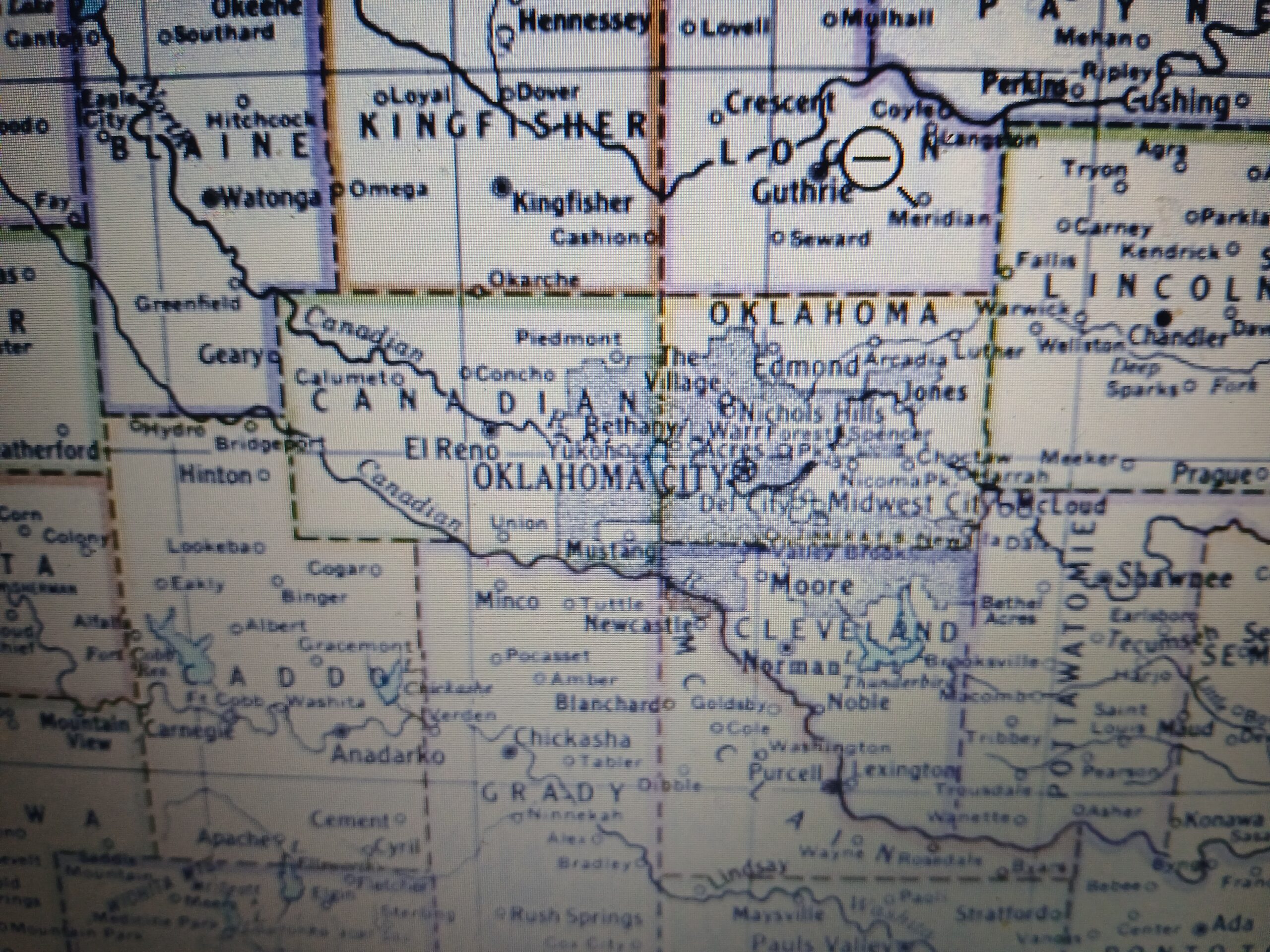 Map of Crown Appliance Repair service areas in Oklahoma City metro